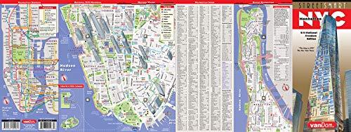 1993 MANHATTAN New York City map ラミネート 101 Reasons to Shoot and Post in the Big Apple, New York