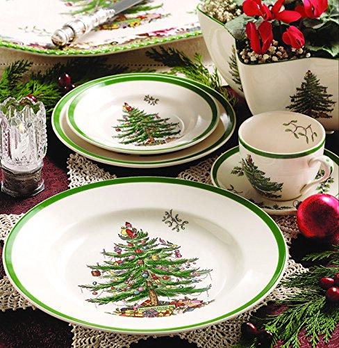Spode Christmas Tree 4-Piece Dinnerware Place Setting, Service for