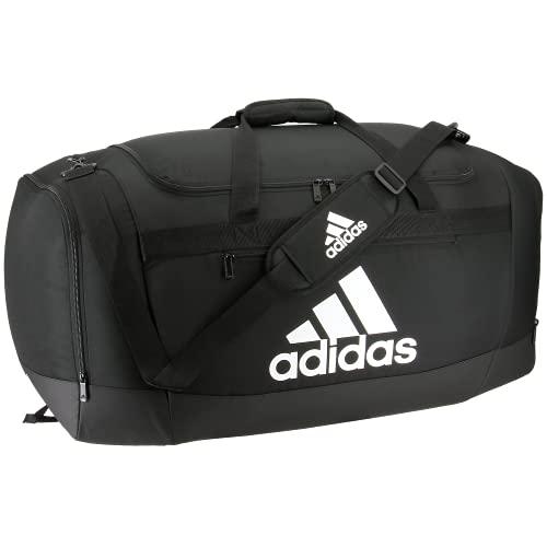 adidas Defender 4 Large Duffel Bag, Black/White, One Size | eBay